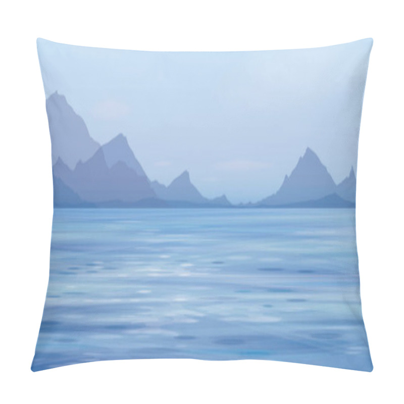 Personality  Blue Panoramic Sea Scene Pillow Covers