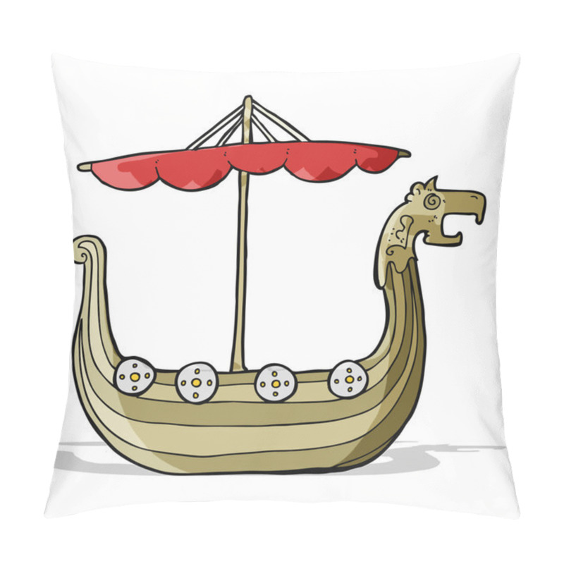 Personality  Cartoon Viking Ship Pillow Covers