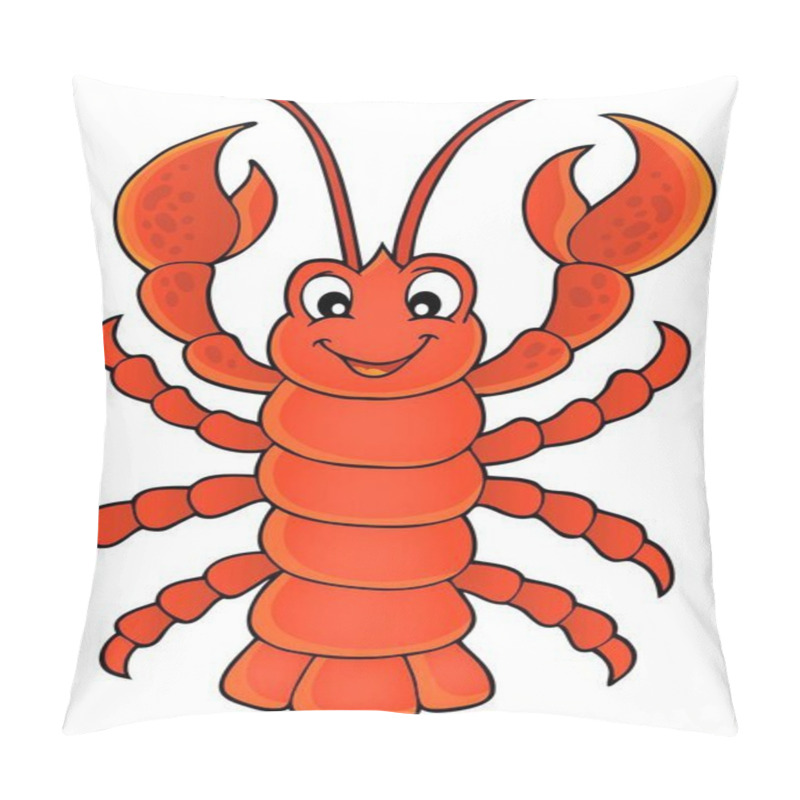 Personality  Cartoon Lobster Theme Image 1 Pillow Covers