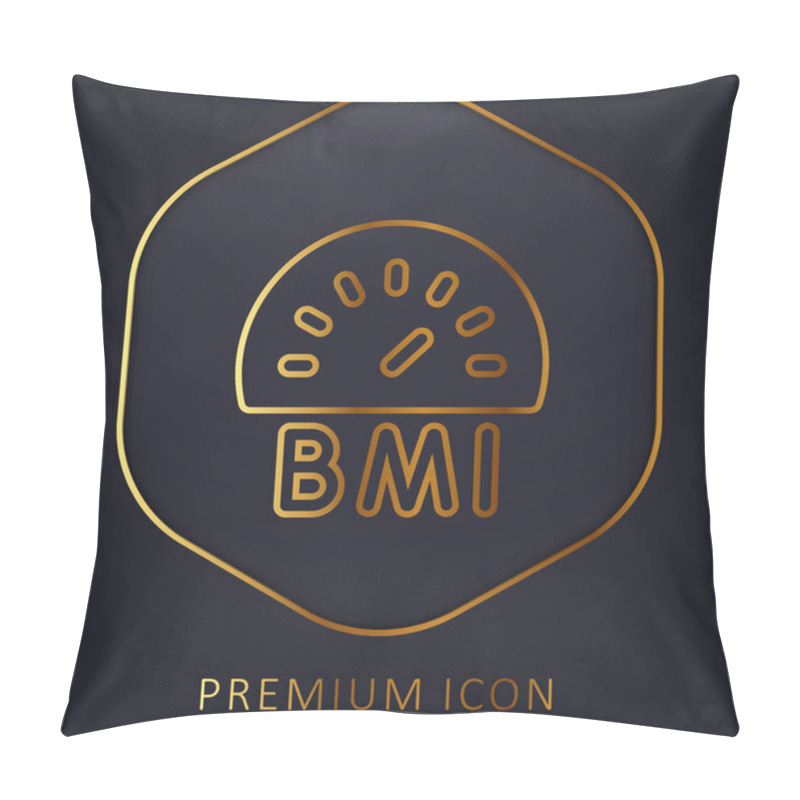 Personality  Bmi Golden Line Premium Logo Or Icon Pillow Covers