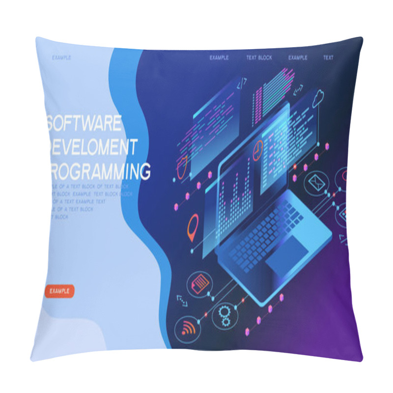 Personality  Programming Web Banner Pillow Covers