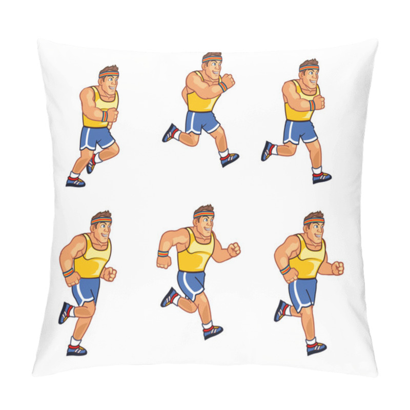 Personality  Marathon Runner Animation Sprite Pillow Covers