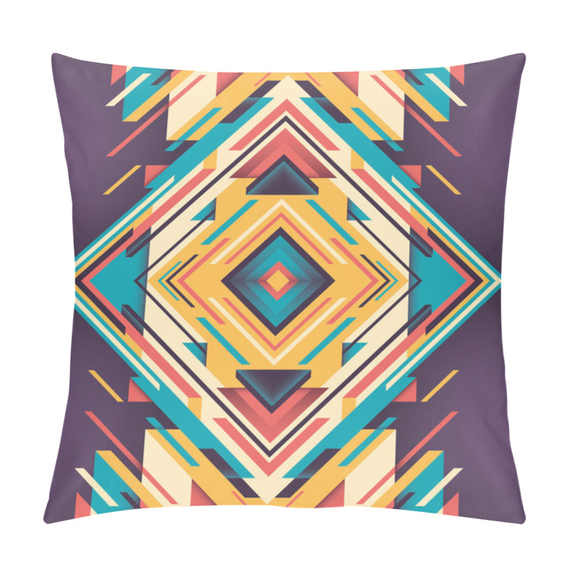 Personality  Abstraction With Geometric Design. Pillow Covers