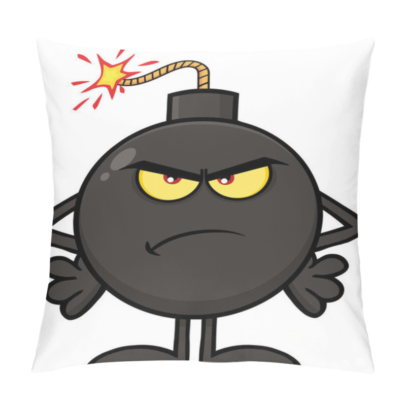 Personality  Angry Cartoon Bomb Pillow Covers