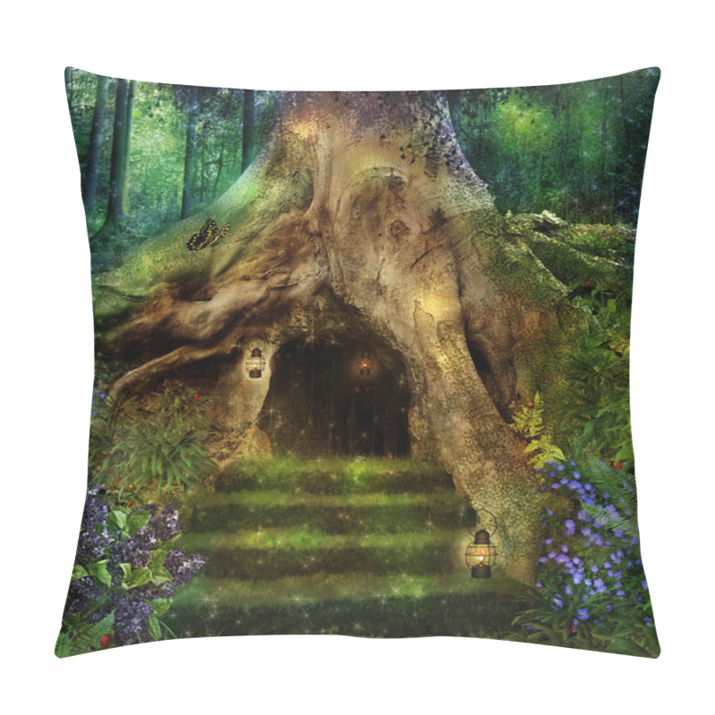 Personality  The House In The Tree Pillow Covers