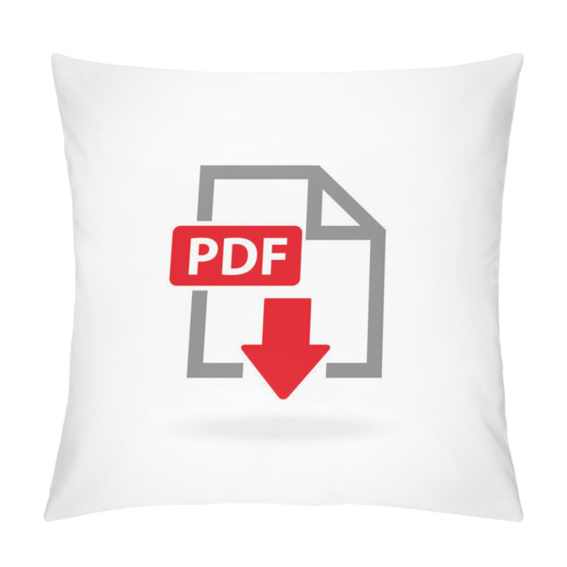 Personality  Vector PDF Icon Set Pillow Covers