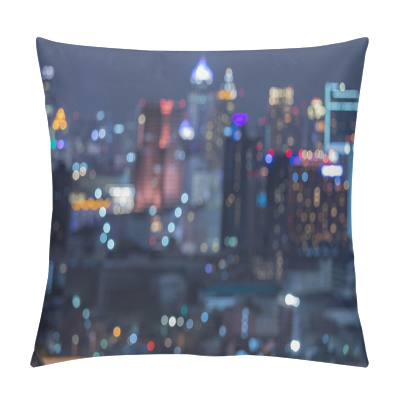 Personality  Bangkok Blurred Abstract Background Lights Pillow Covers