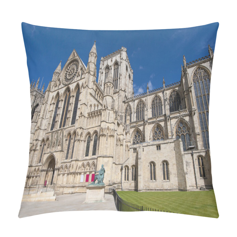 Personality  Old English Cathedral In City Center Pillow Covers