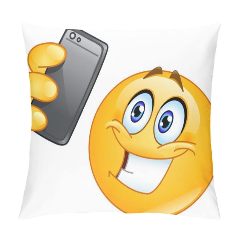 Personality  Vector Selfie Emoticon Pillow Covers