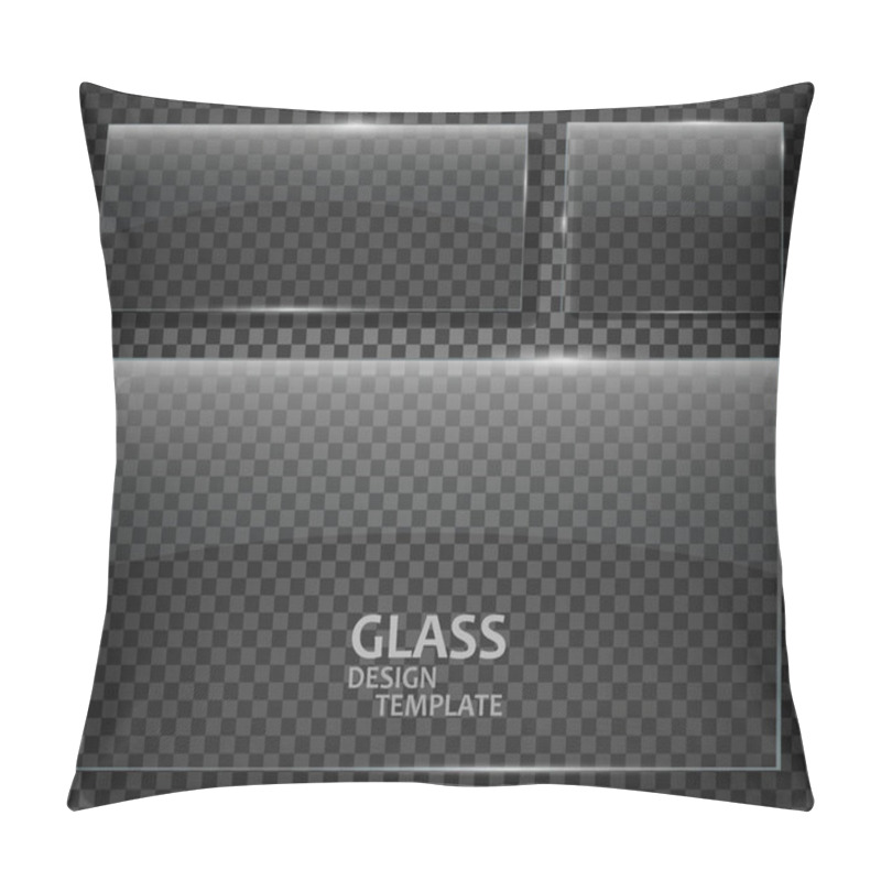 Personality  Glass Plates Set Pillow Covers