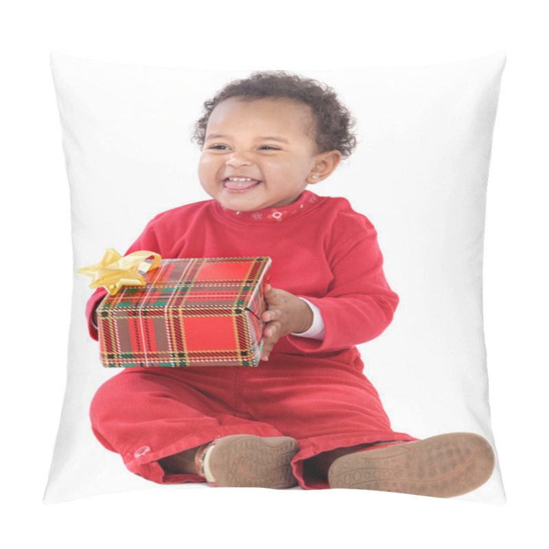 Personality  Baby With A Gift Box Pillow Covers