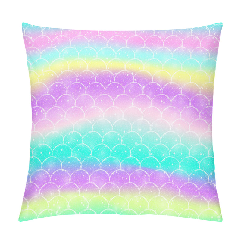 Personality  Rainbow Mermaid Background. Unicorn Pattern. Pillow Covers