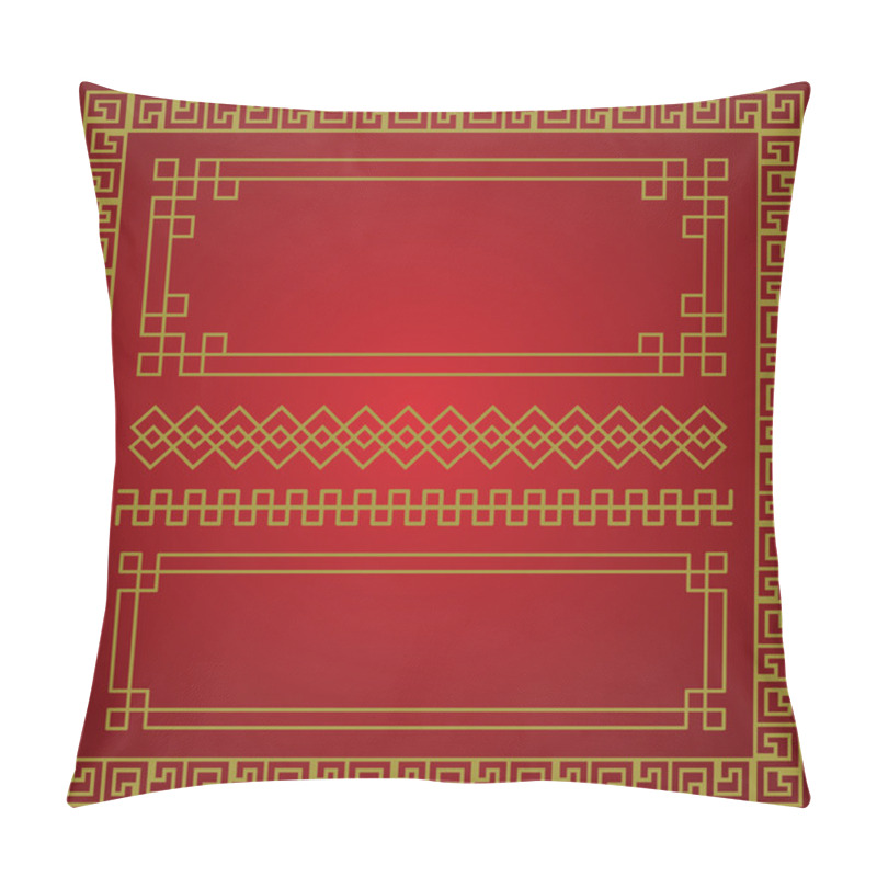 Personality  Chinese Traditional Border And Frame Template Pillow Covers