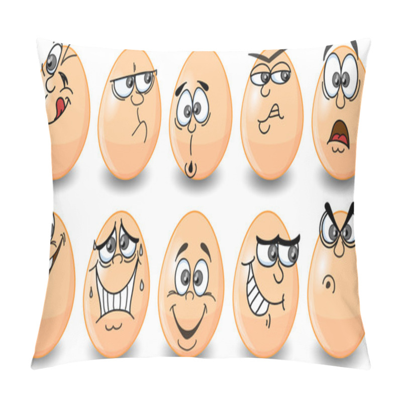 Personality  Cartoon Easter Eggs, Happy Easter Pillow Covers