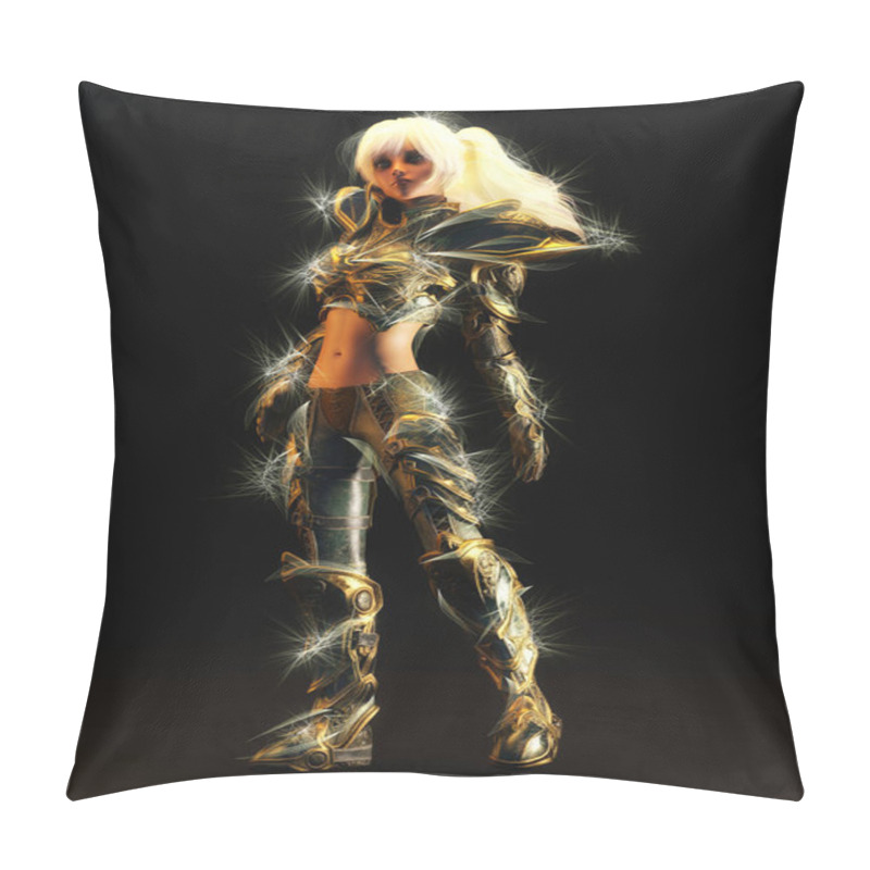 Personality  3D Illustration Of A Fantasy Woman Pillow Covers