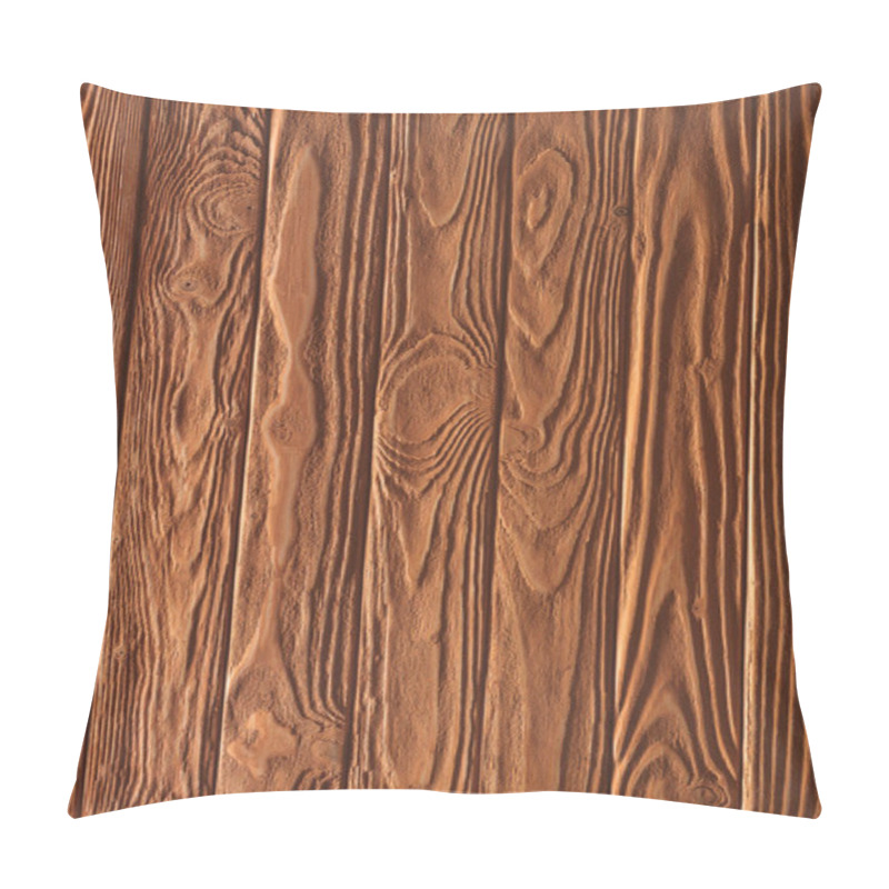 Personality  Wooden Fence Planks Background Painted In Copper Pillow Covers