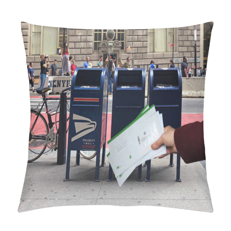 Personality  United States Post Office, Three Letterboxes, American Post Office, One Of The Best In The World, 26 Broadway Street, TIMES SQUARE 2018 October 26 ... Pillow Covers