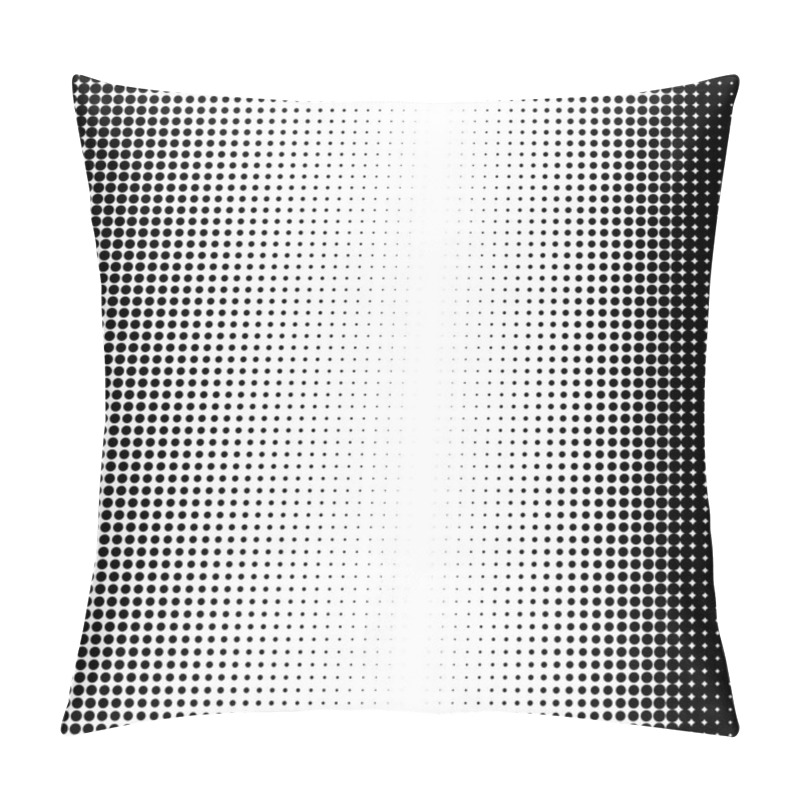 Personality  Abstract Dotted Background. Halftone Effect. Vector Texture. Modern Background. Monochrome Geometrical Pattern. Strips Of Points.Black Dots On White Background. Pillow Covers