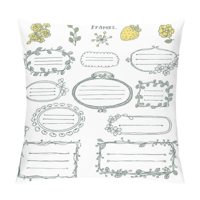 Personality  Doodle Frames. Pillow Covers