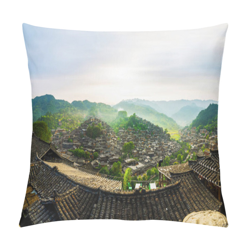 Personality  Xijiang Miao Village, Largest Village In Guizhou Miao Ethnic Minority Pillow Covers