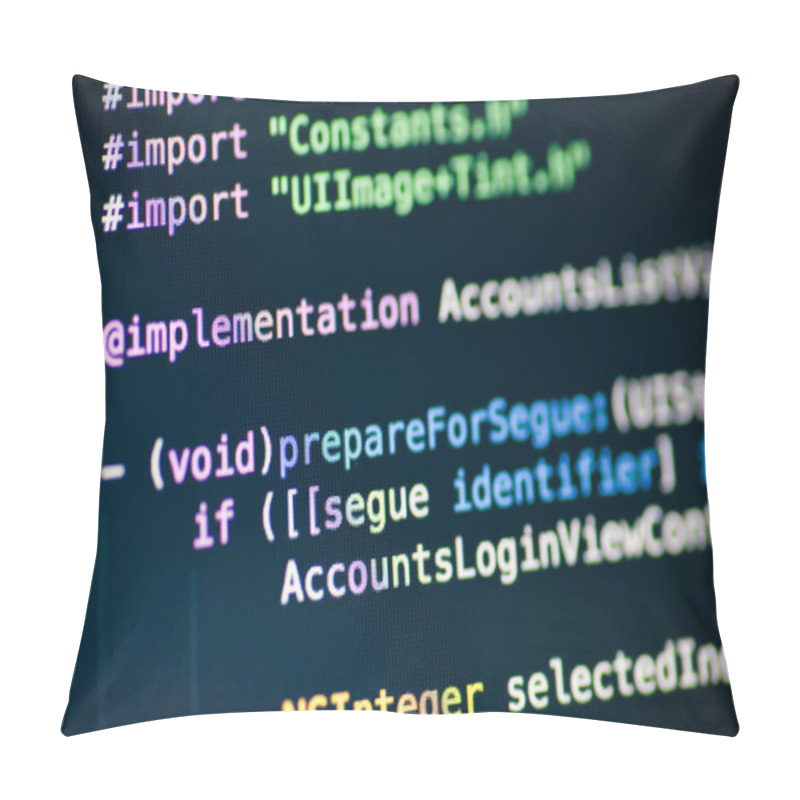 Personality  Objective C Code Lines Pillow Covers