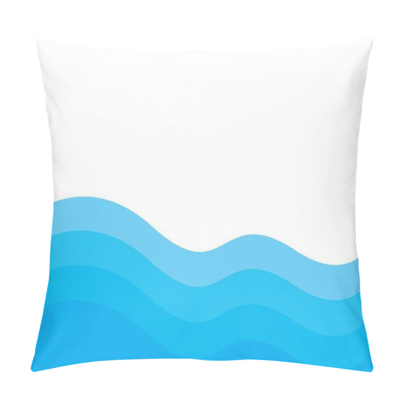 Personality  Wave Background Vector Illustration  Pillow Covers