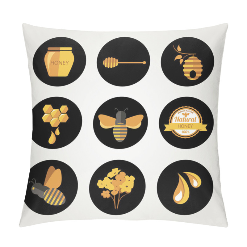 Personality  Set Honey Badges And Labels Pillow Covers