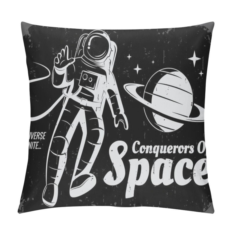 Personality  Vector Astronaut Illustration. Pillow Covers