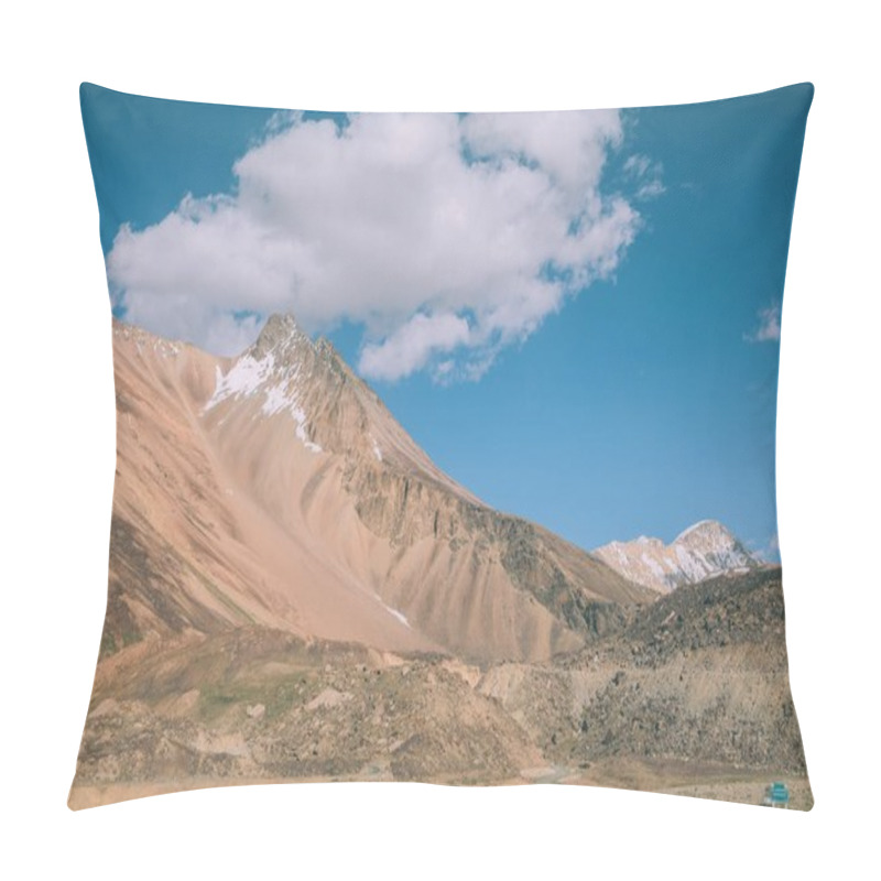 Personality  Beautiful Mountain Landscape And Blue Sky With Clouds In Indian Himalayas, Ladakh Region Pillow Covers