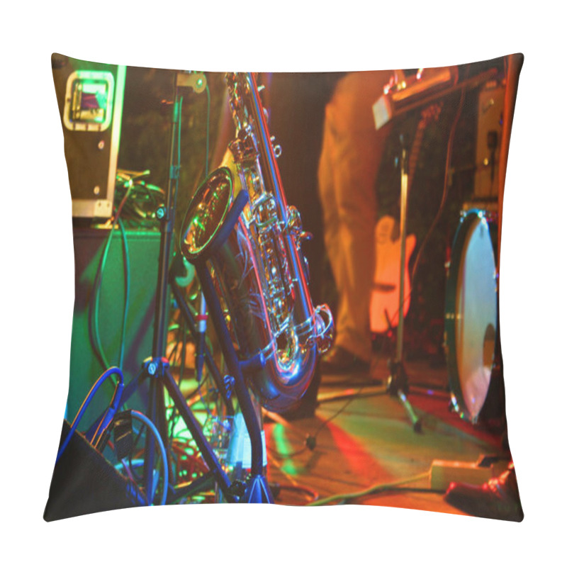 Personality  Saxophone Jazz Musical Instrument Pillow Covers