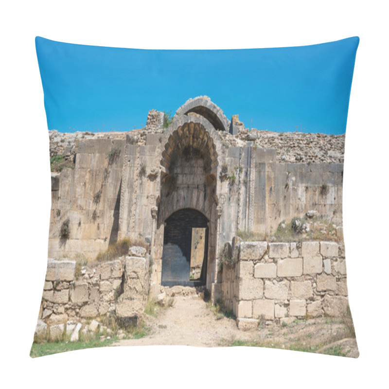 Personality  Burdur, Turkey - July 30, 2024: Incirhan Caravanserai, Built By Giyaseddin Keykubad Bin Keyhusrev, Located On The Antalya Burdur Road Pillow Covers