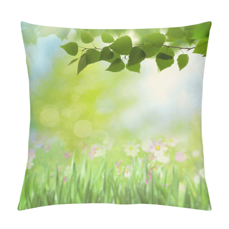 Personality   Blooming Flowers And Tree Leaves Pillow Covers