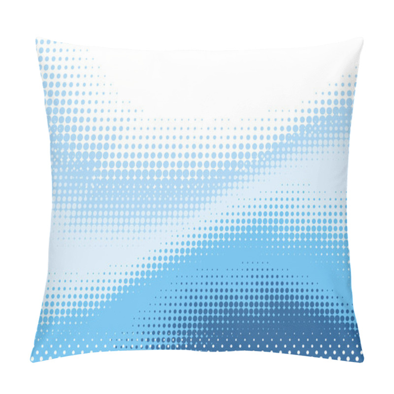 Personality  Blue Halftone Background Pillow Covers