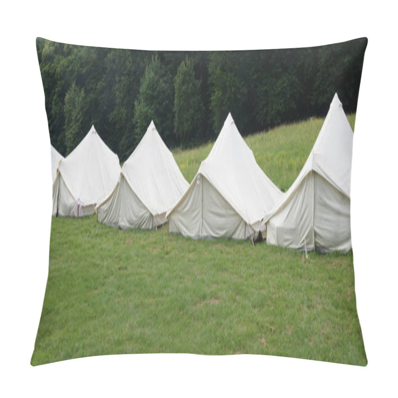 Personality  White Tents Camping Outdoor Camp Nature                                 Pillow Covers