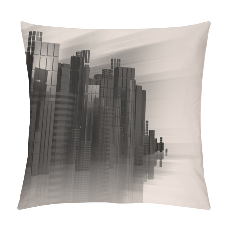 Personality  3d Urban Abstract Background. Pillow Covers