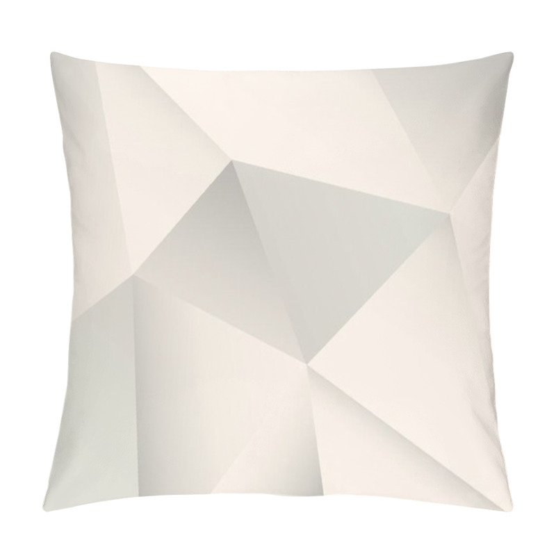 Personality  Abstract Faceted White Background Pillow Covers