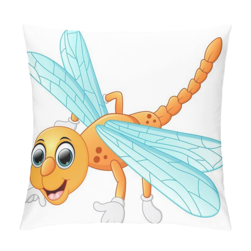 Personality  Cute Dragonfly Cartoon Pillow Covers