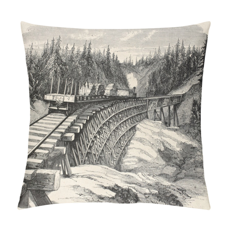 Personality  Trestle Viaduct Pillow Covers