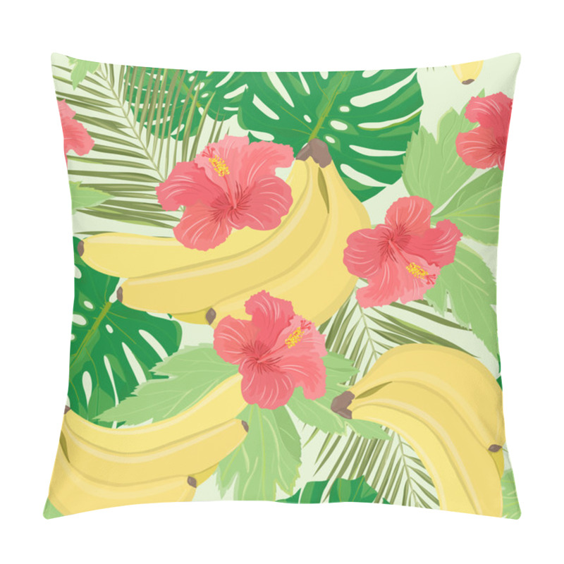 Personality  Pattern With Tropical Fruits And Leaves Pillow Covers