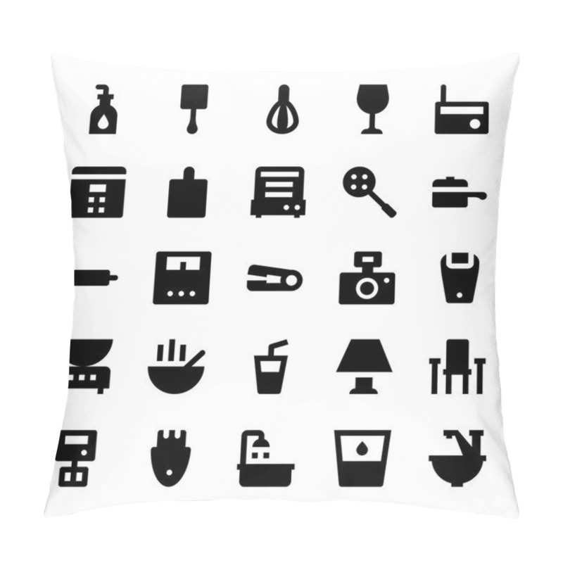 Personality  Home Appliances Vector Icons 8 Pillow Covers