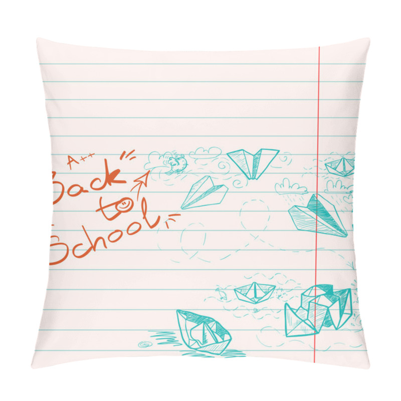 Personality  Back To School Sketch Pillow Covers