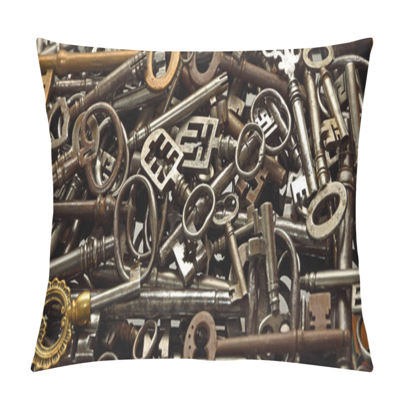 Personality  Antique Keys Background - Wallpaper  Pillow Covers