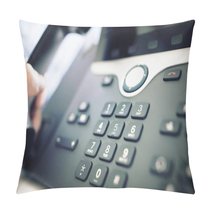 Personality  Dialing A Telephone In The Office Pillow Covers