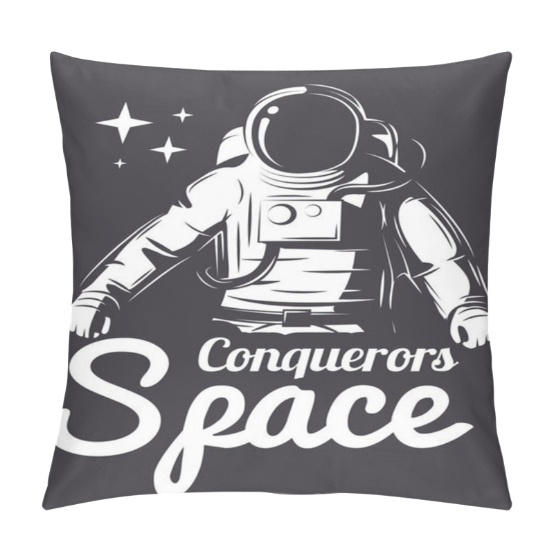 Personality  Astronaut Vector Illustration. Pillow Covers