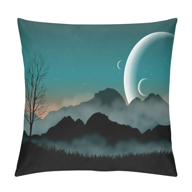 Personality  Science Fiction Landscape Pillow Covers