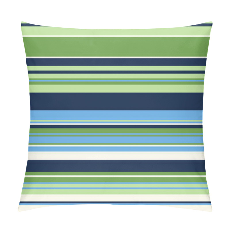 Personality  Horizontal Stripes In Calming Blues, Greens, And Whites Create A Versatile Pattern Perfect For Website Backgrounds, Textile Designs, Or Stationery.  Clean, Modern Aesthetic. Pillow Covers