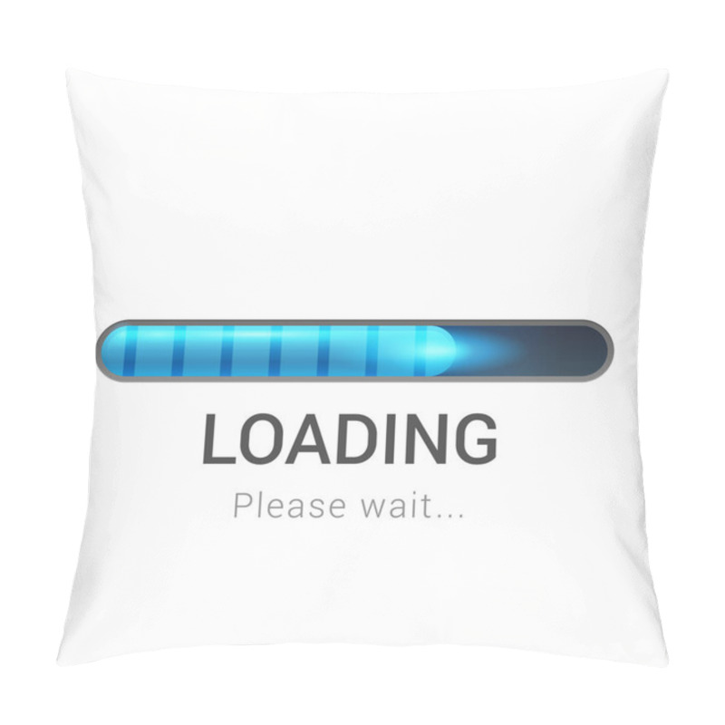 Personality  Progress Loading Bar Pillow Covers