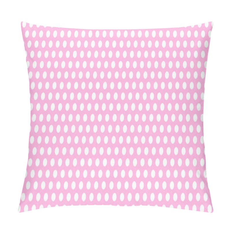 Personality  Pastel Pink Background With Seamless Polka Dot Pattern. Vector Illustration Pillow Covers