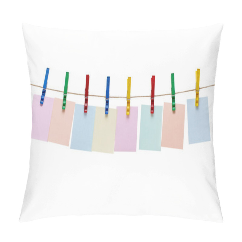 Personality  Clothes Peg And Note Paper On Clothes Line Rope Pillow Covers