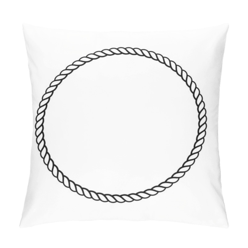 Personality  Rope Ring Circle Editable Pillow Covers